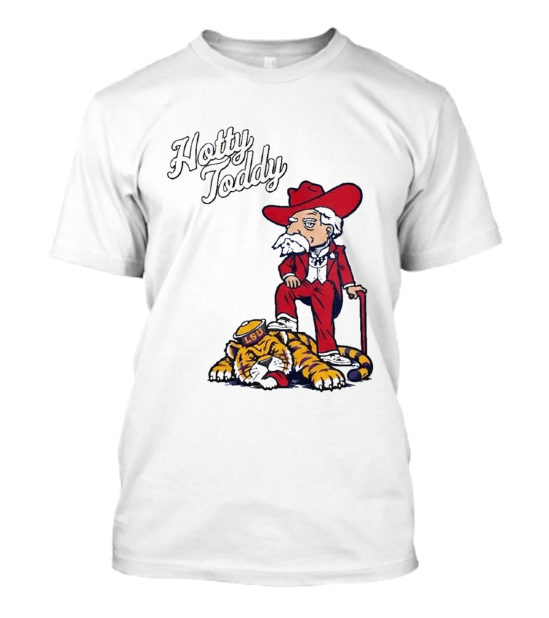 Hotty Toddy Ole Miss Mascot Triumph Over LSU Tiger 2026 T-Shirt