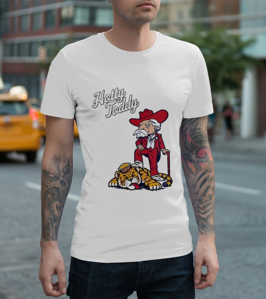 Hotty Toddy Ole Miss Mascot Triumph Over LSU Tiger 2026 T-Shirt