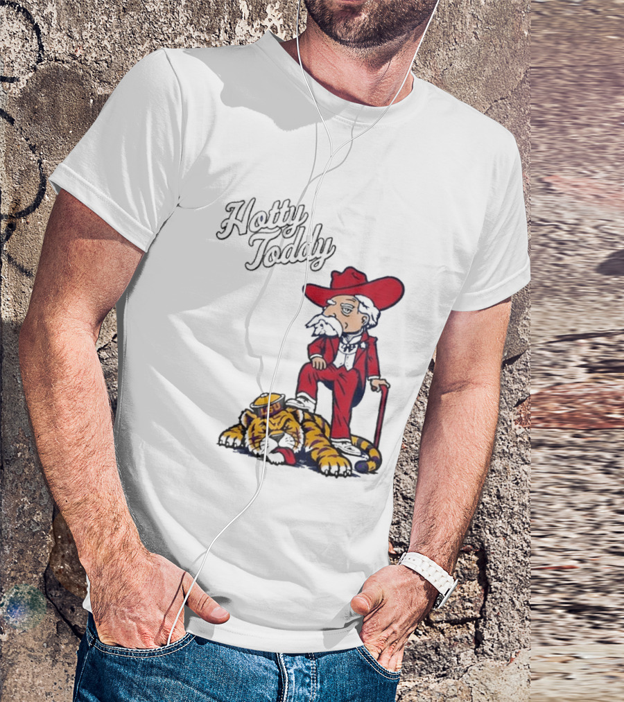Hotty Toddy Ole Miss Mascot Triumph Over LSU Tiger 2026 T-Shirt
