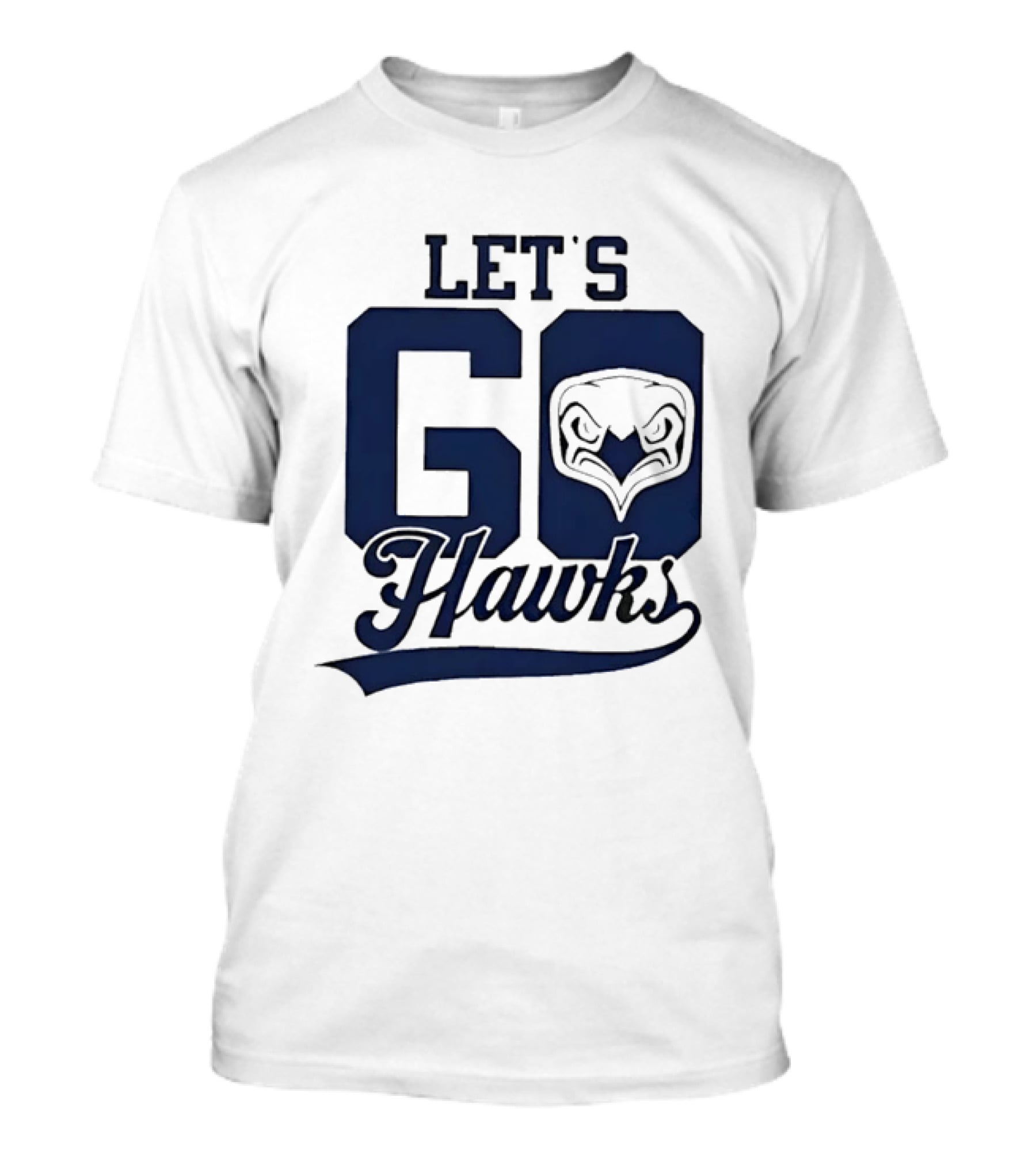 Let's Go Hawks Sports Team Cheer Owl T-Shirt
