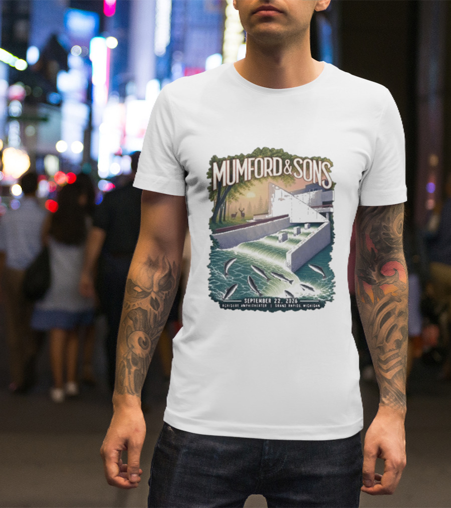 Mumford & Sons September 22 2026 Grand Rapids Michigan Acrisure Amphitheater T-Shirt