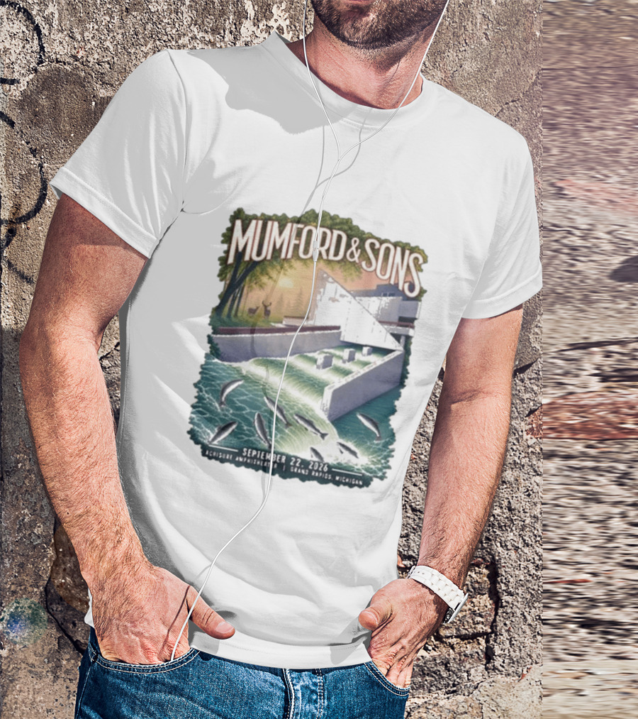 Mumford & Sons September 22 2026 Grand Rapids Michigan Acrisure Amphitheater T-Shirt