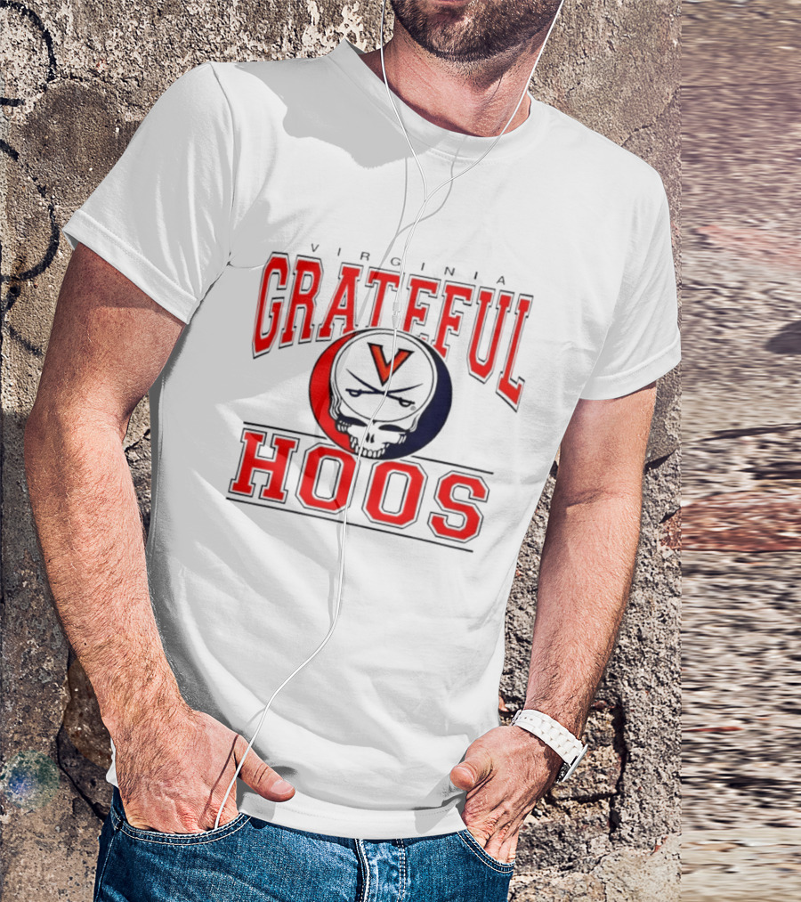 Virginia Grateful Hoos Logo UVA College Sports T-Shirt
