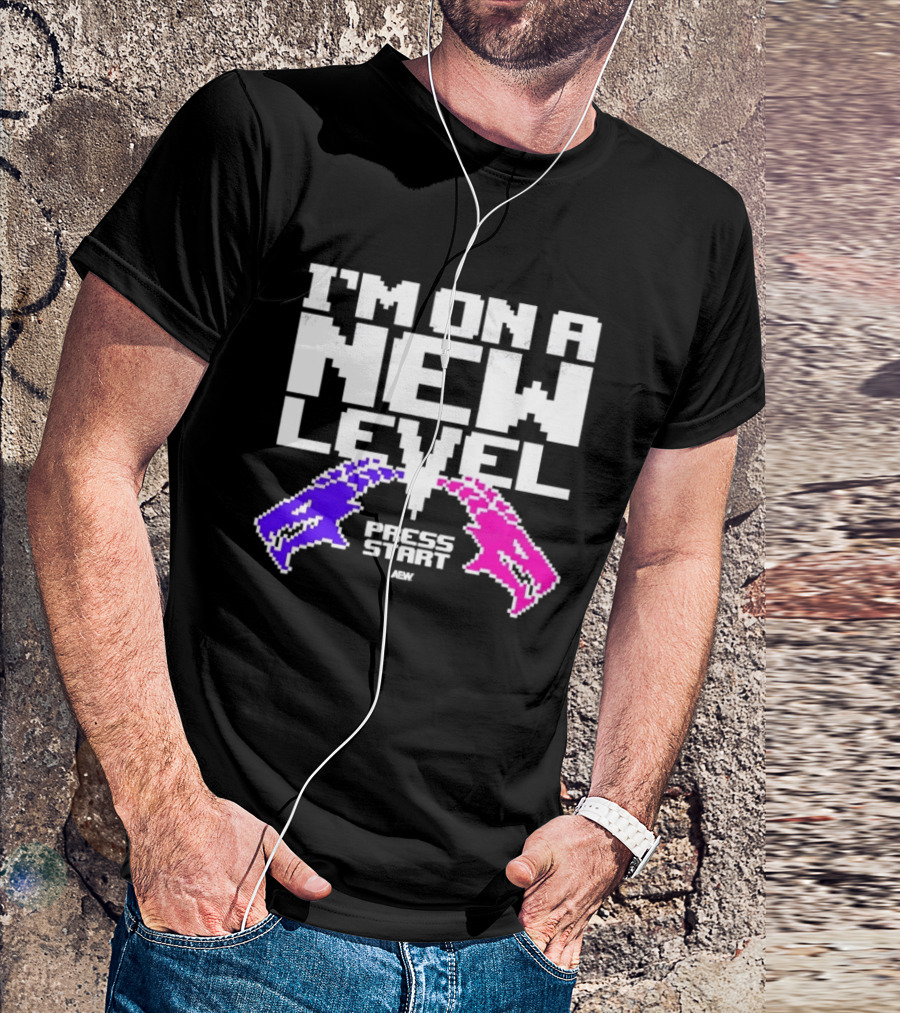AEW I’m On A New Level Press Start Wrestling T-Shirt