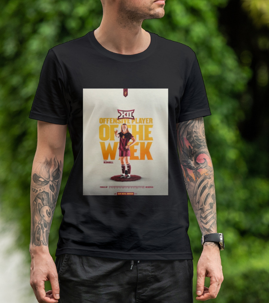 Big 12 Offensive Player Of The Week Kierra Blundell Sun Devil Soccer T-Shirt