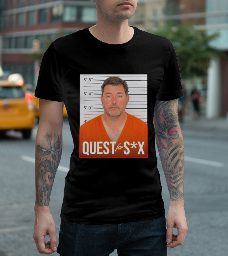 Quest For SX Shot Funny Prison Lineup T-Shirt