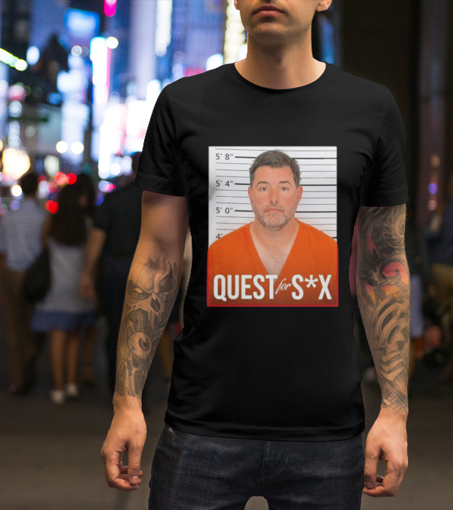 Quest For SX Shot Funny Prison Lineup T-Shirt