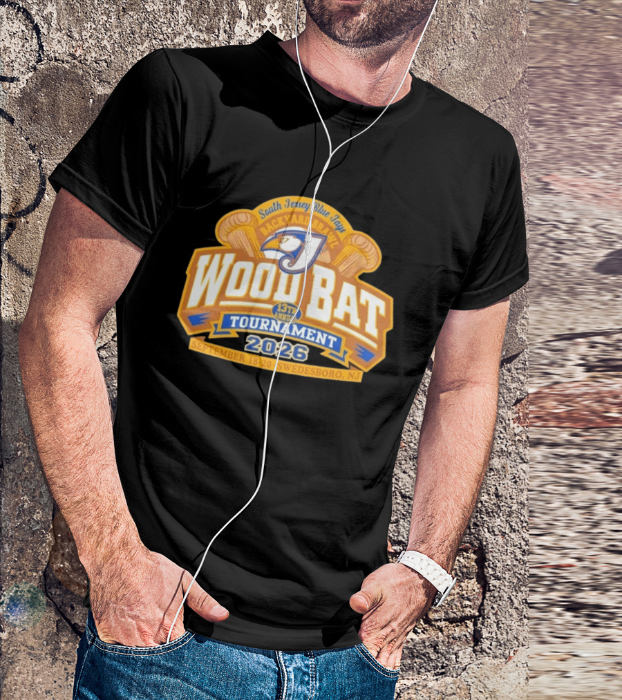 South Jersey Blue Jays Backyard Brawl Wood Bat Tournament 2026 Swedesboro NJ September 18 20 T-Shirt