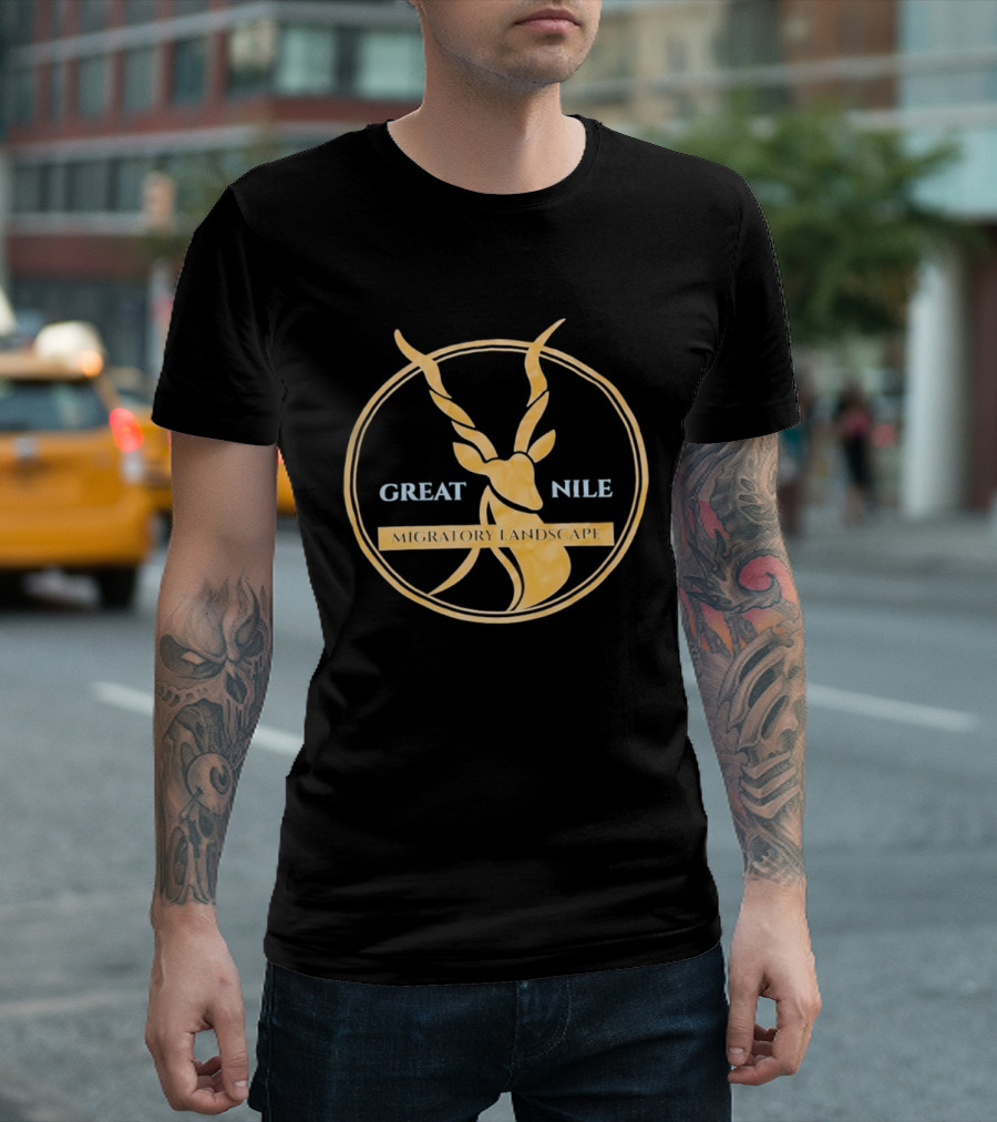 Great Nile Migratory Landscape Antelope T-Shirt