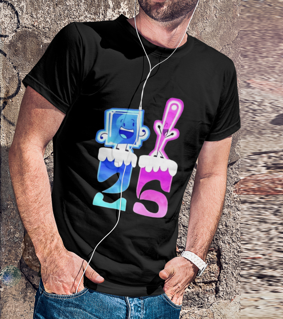 Ice Cube And Needle Battle For Dream Island 25 T-Shirt