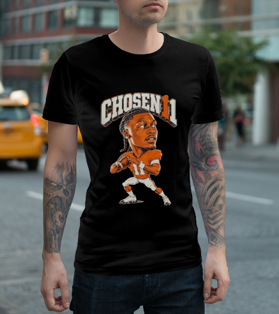 Josh Heupel Chosen11 Tennessee Vols Football Quarterback Caricature T-Shirt