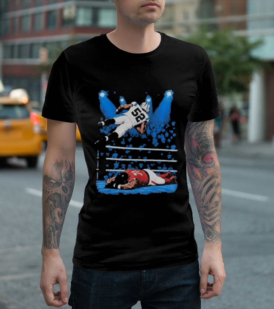 Trevis Gipson 52 Elbow Drop Carolina Vs Atlanta 2026 Football Action T-Shirt