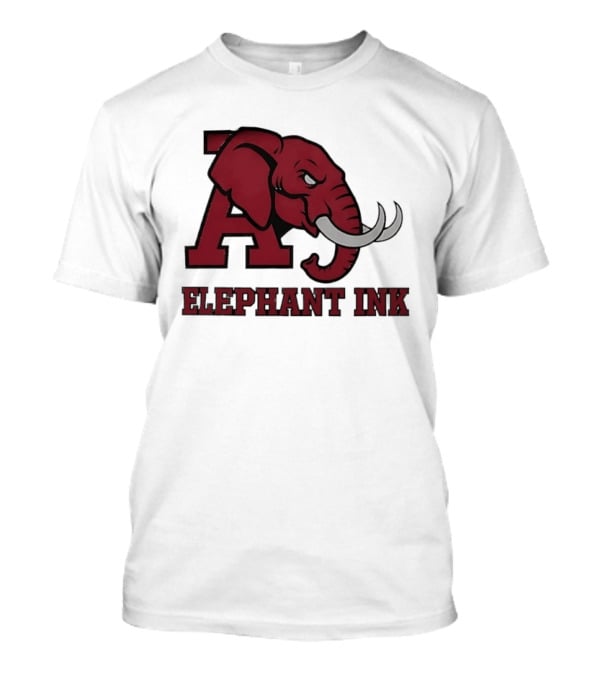 Alabama Crimson Tide Elephant Ink College Football T-Shirt