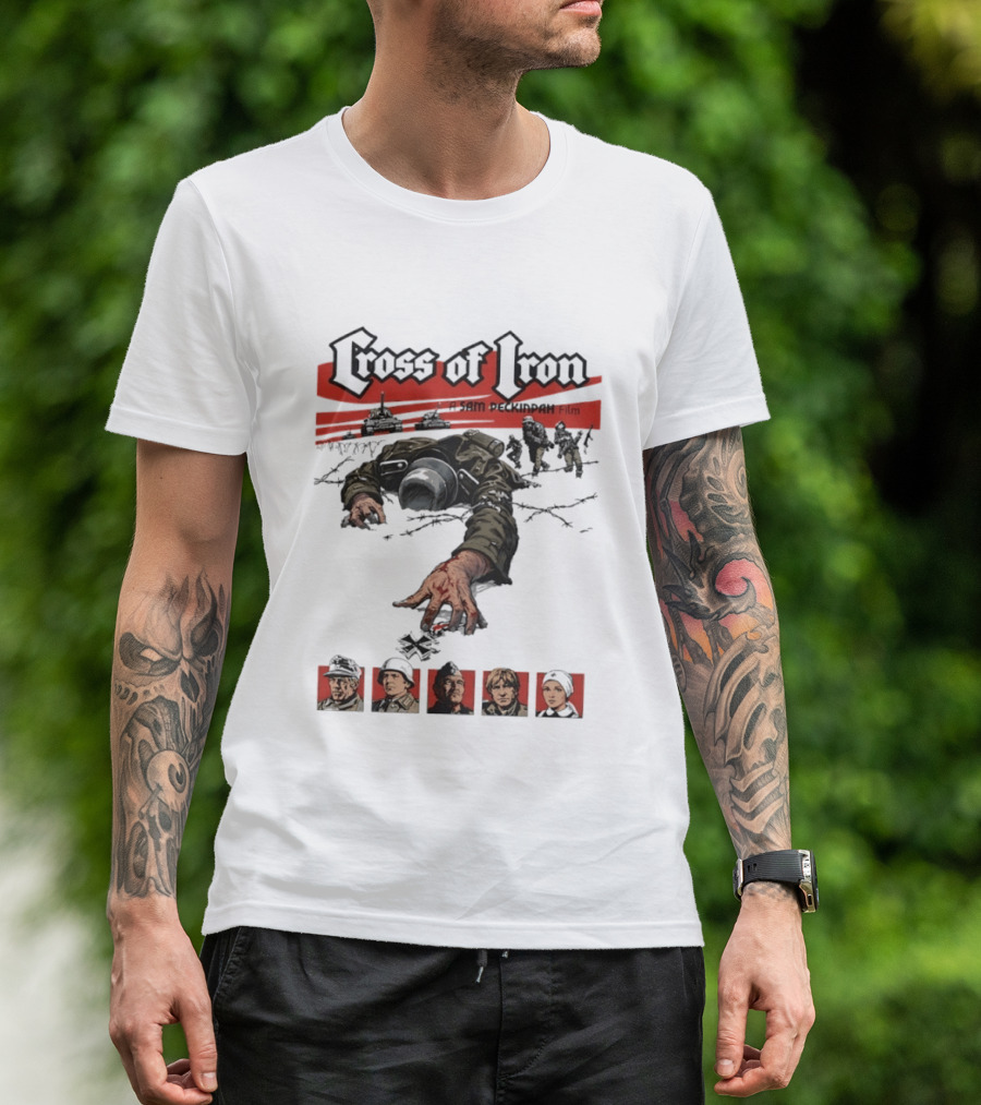 Cross Of Iron Sam Peckinpah Film War Movie Artillery Soldiers Portraits T-Shirt