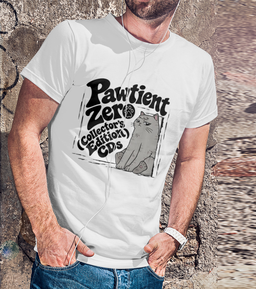 Pawtient Zero Collectors Edition CDs Cat T-Shirt