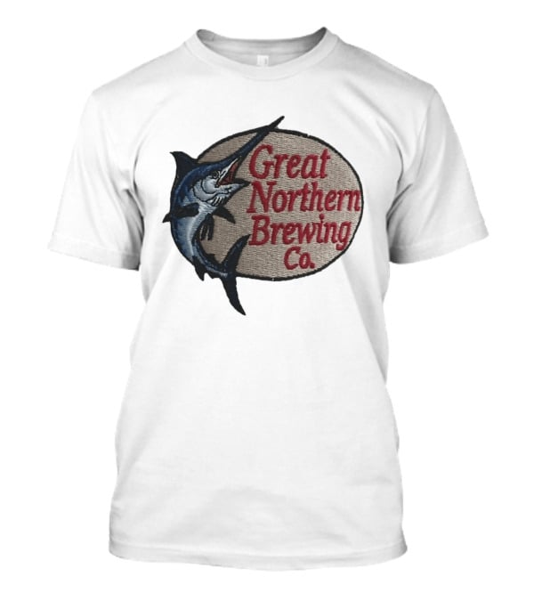 Great Northern Brewing Co Marlin Embroidery T-Shirt