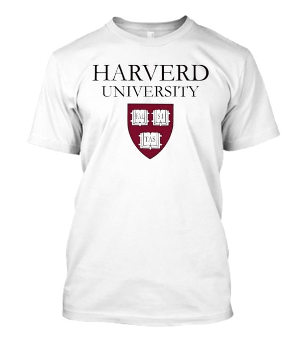 Harverd University Falsi Tas Si Veritas Shield Ivy League T-Shirt