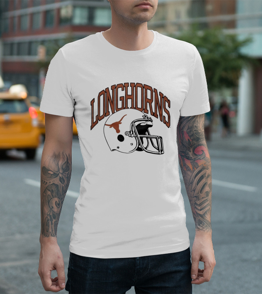 Texas Longhorns Football Helmet Longhorns T-Shirt