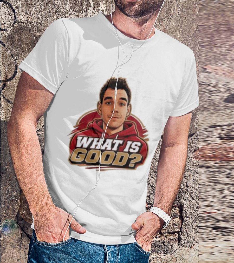 What Is Good The Gold Standard Podcast Network Cartoon T-Shirt