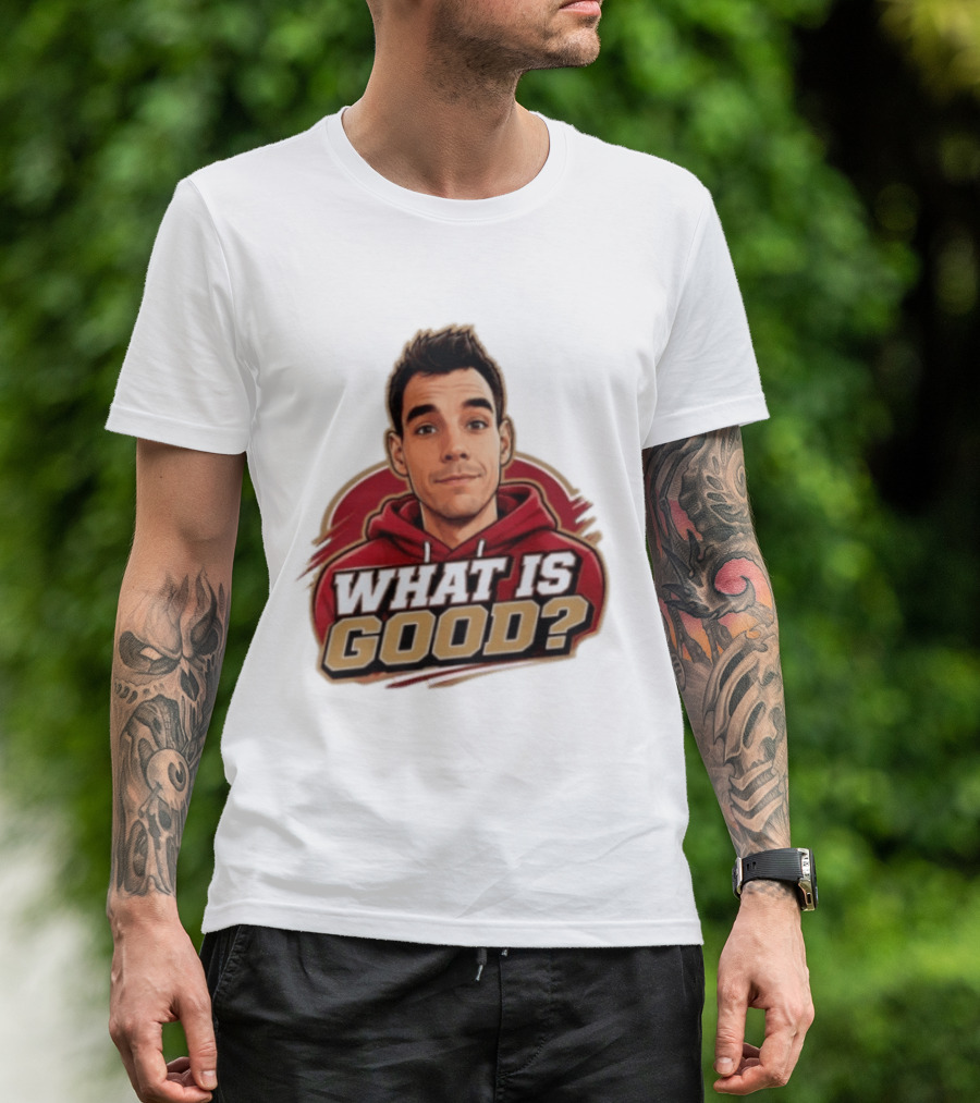 What Is Good The Gold Standard Podcast Network Cartoon T-Shirt