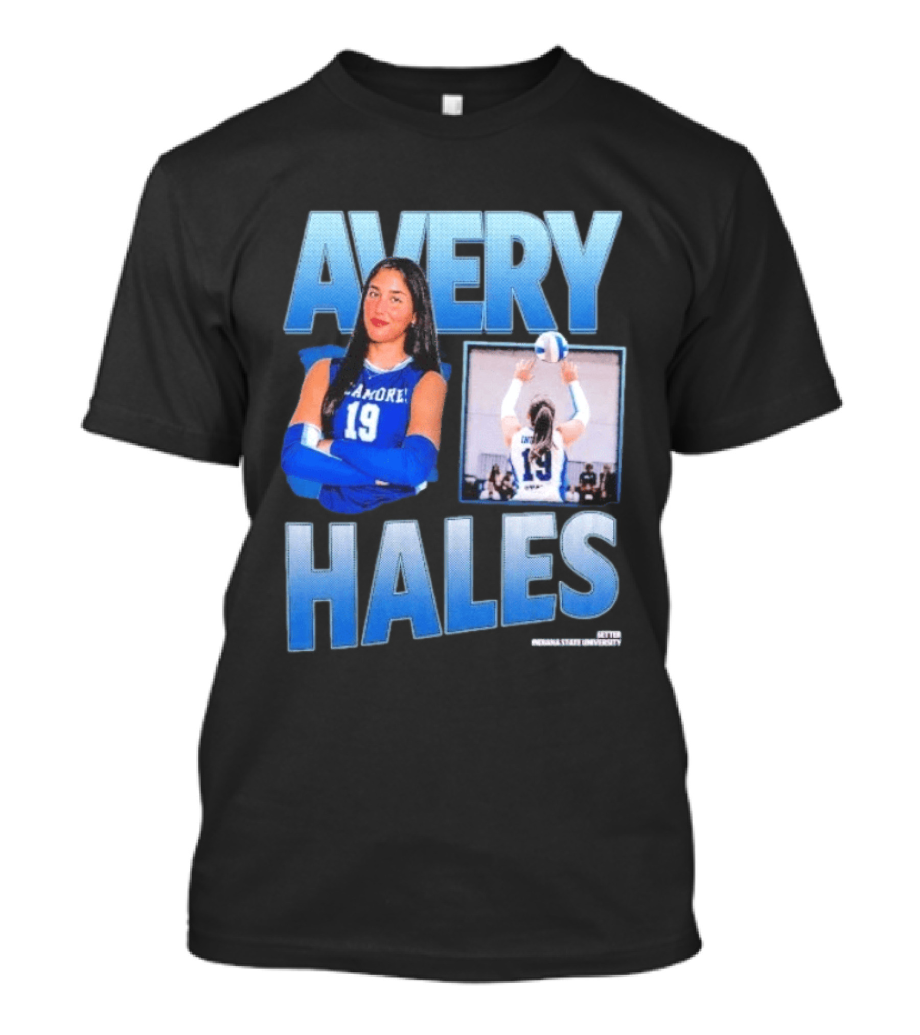 Avery Hales Indiana State Sycamores Volleyball No 19 Setter T-Shirt