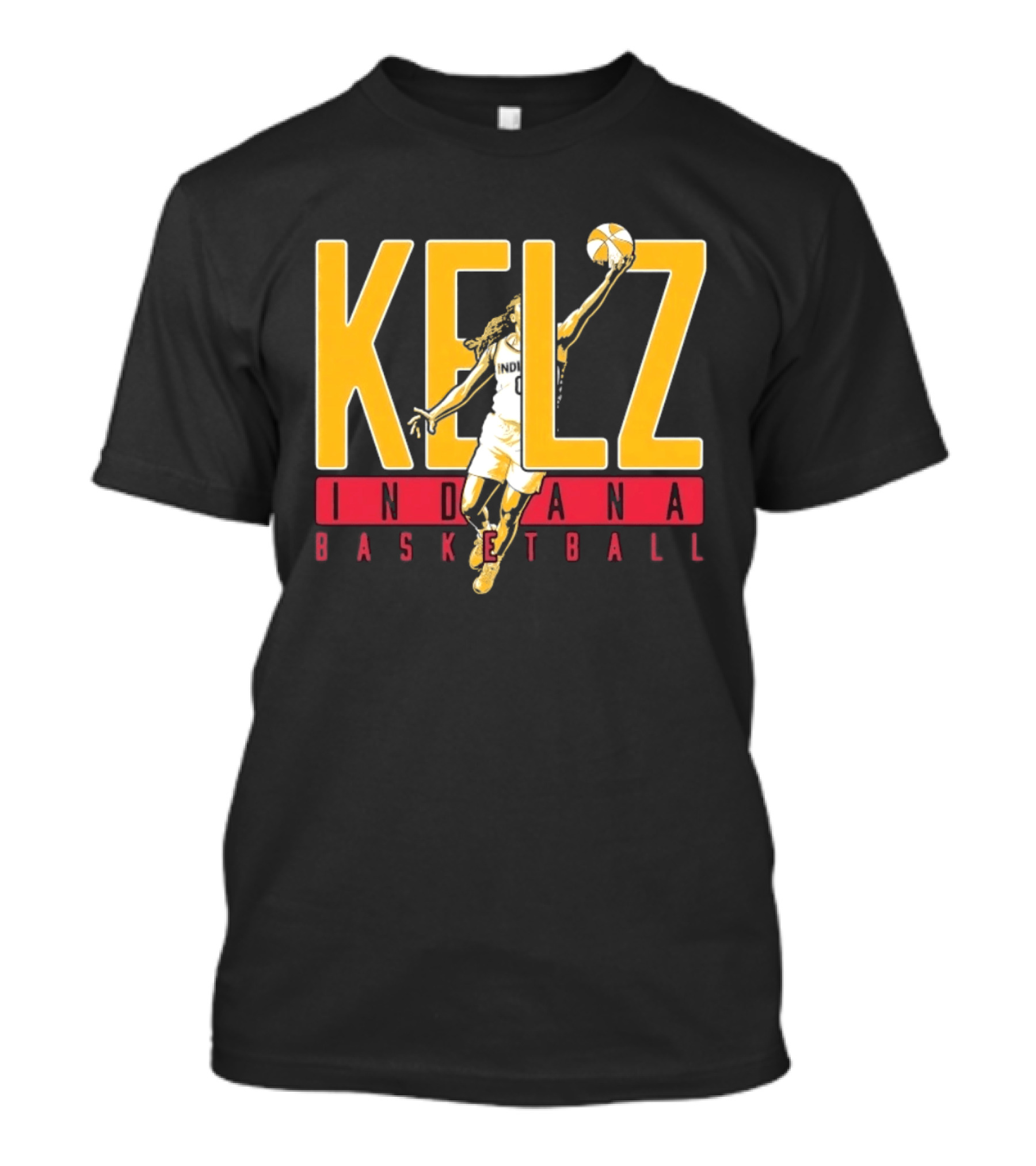Kelz Indiana Basketball WNBA Player Dunking T-Shirt