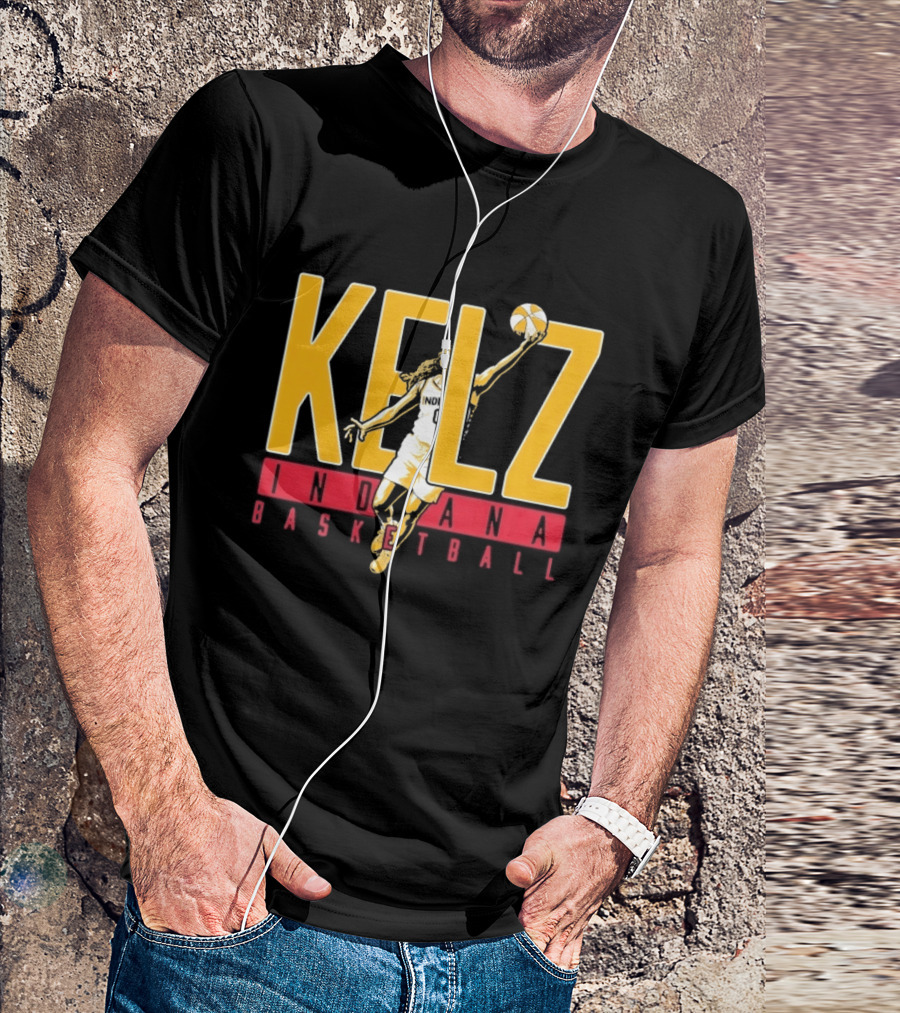 Kelz Indiana Basketball WNBA Player Dunking T-Shirt