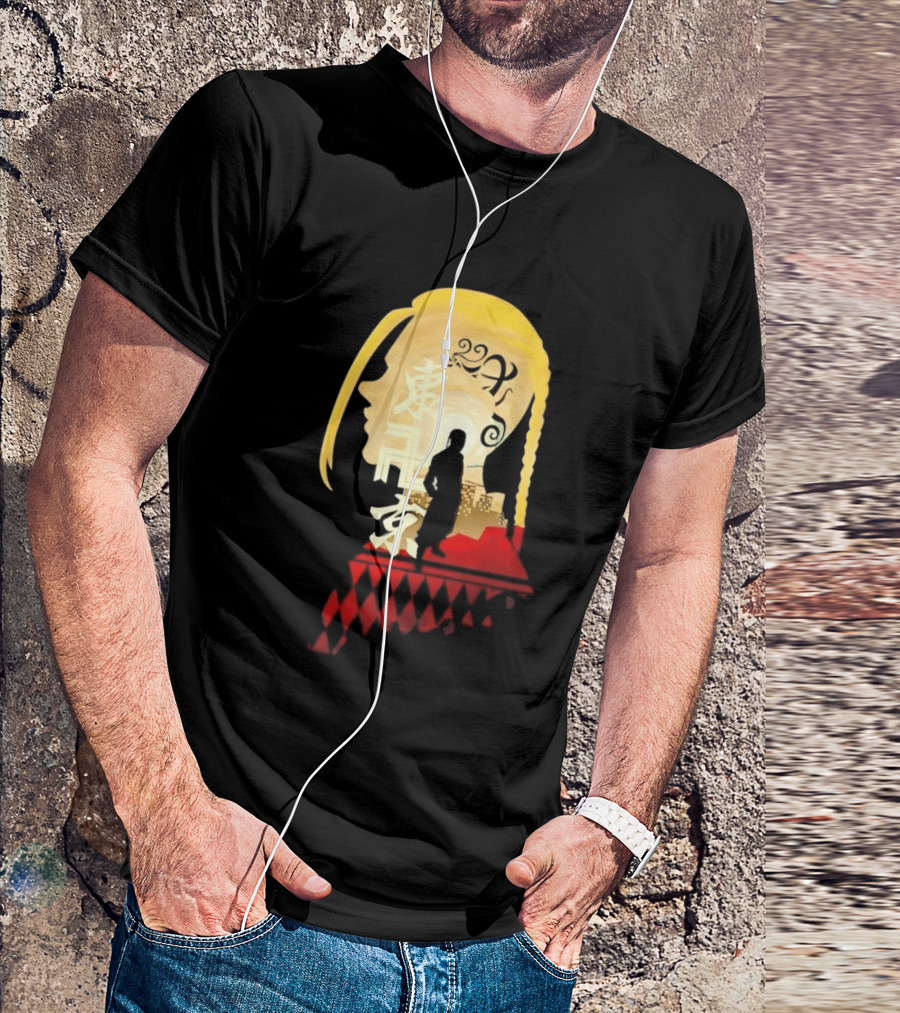 Ken Ryuguji Tokyo Revengers Draken Silhouette Art Japan Cityscape Hair T-Shirt