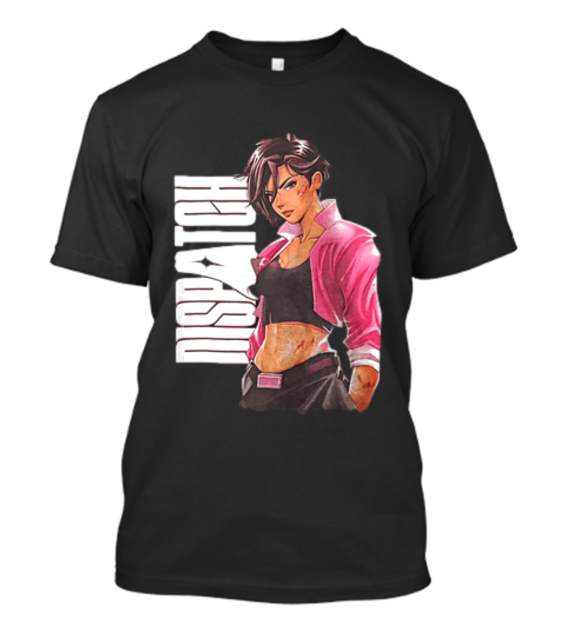 Dispatch Anime Girl Urban Style Two Sided T-Shirt