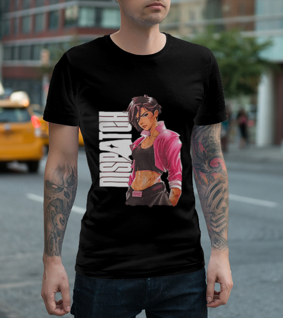 Dispatch Anime Girl Urban Style Two Sided T-Shirt