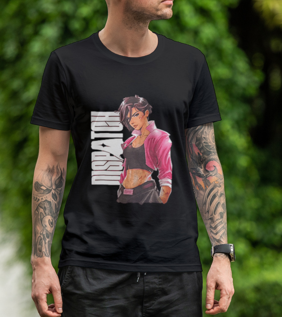 Dispatch Anime Girl Urban Style Two Sided T-Shirt