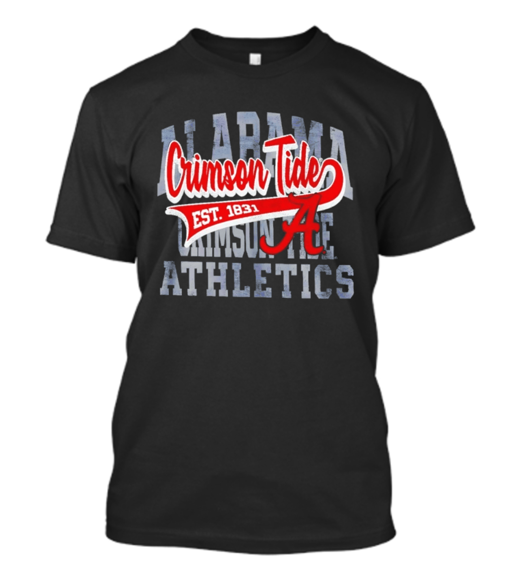 Alabama Crimson Tide Athletics Est 1831 Distressed T-Shirt