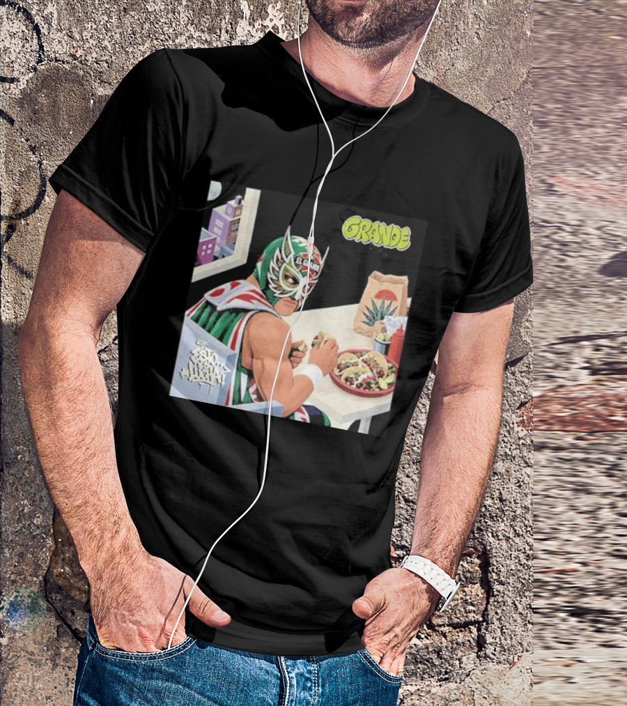El Grande America Tacos Wrestling Luchador Comic T-Shirt