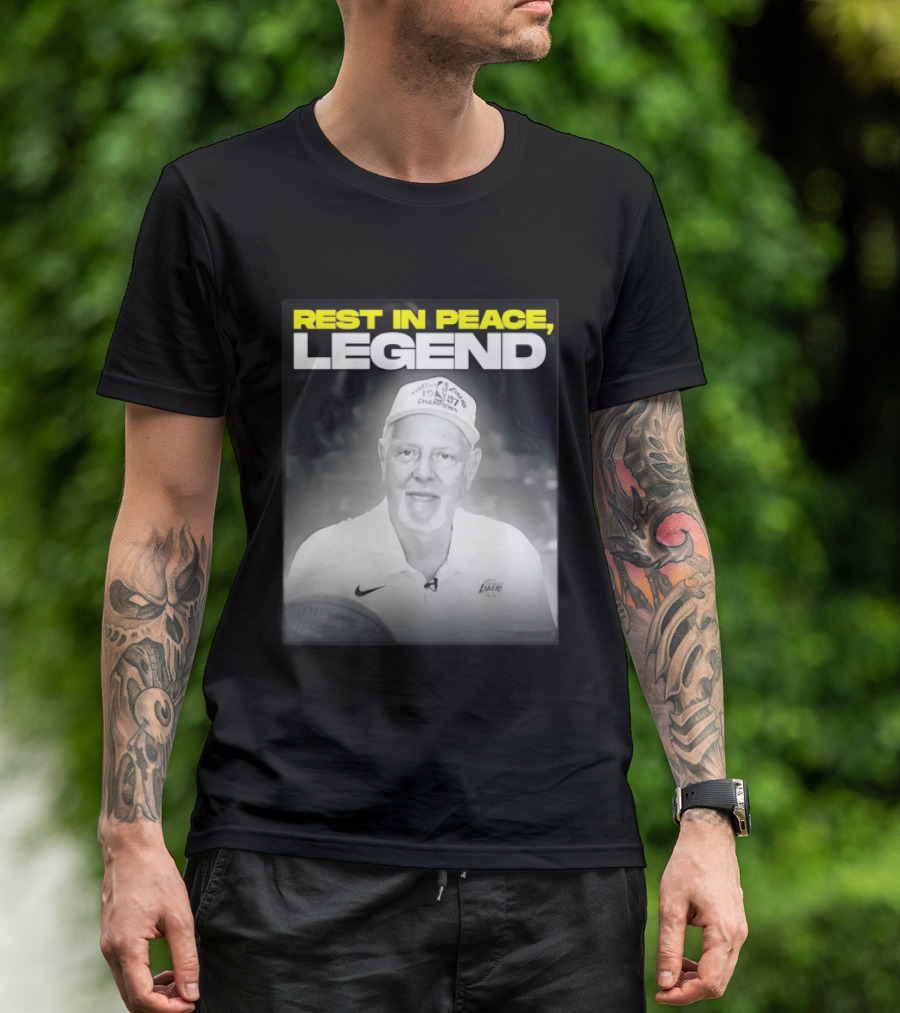 Rest In Peace Legend 1959 Champions Voice Of The Los Angeles Lakers T-Shirt
