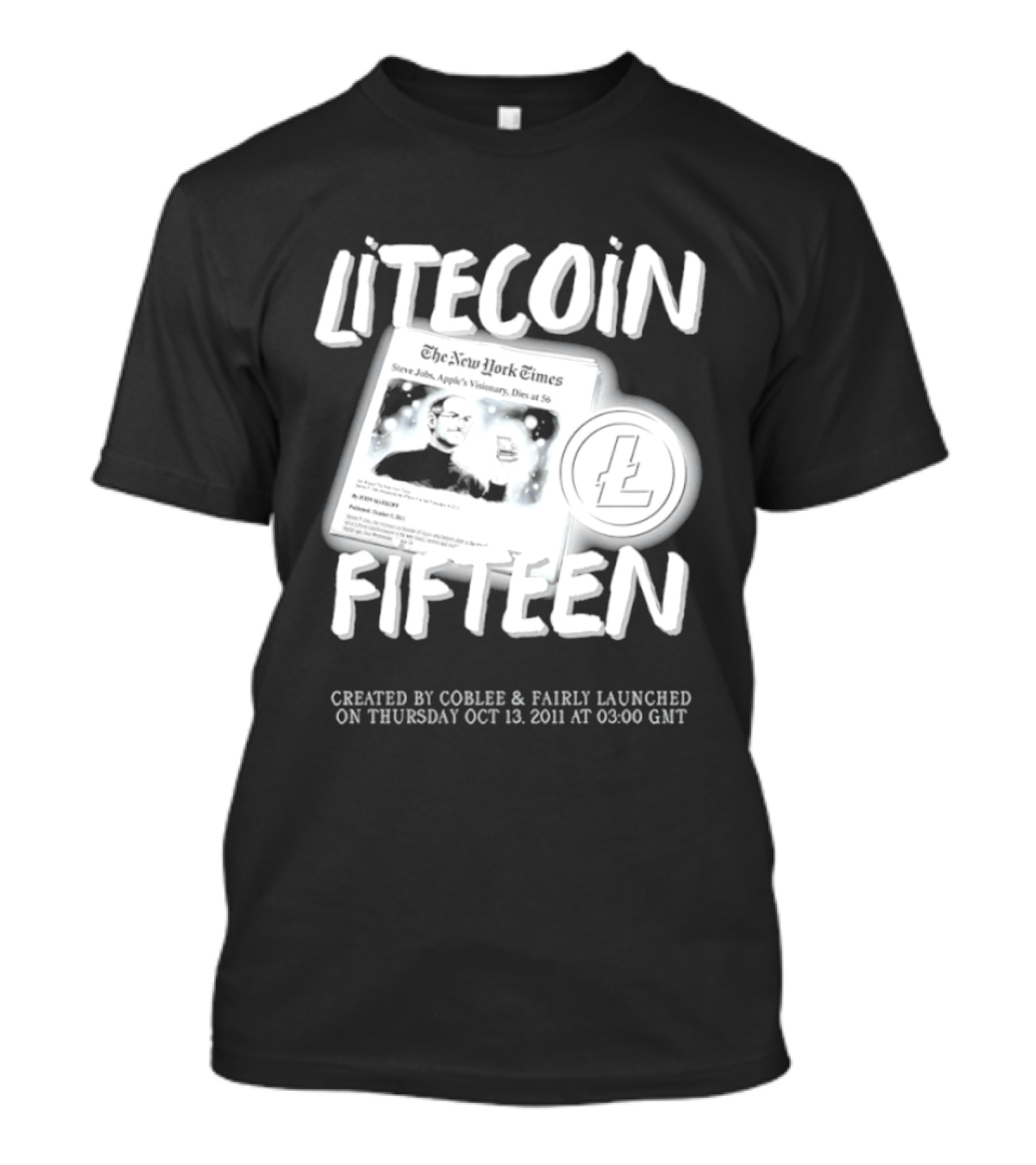 Litecoin Fifteen Created By Coblee Fairly Launched 2011 2026 T-Shirt