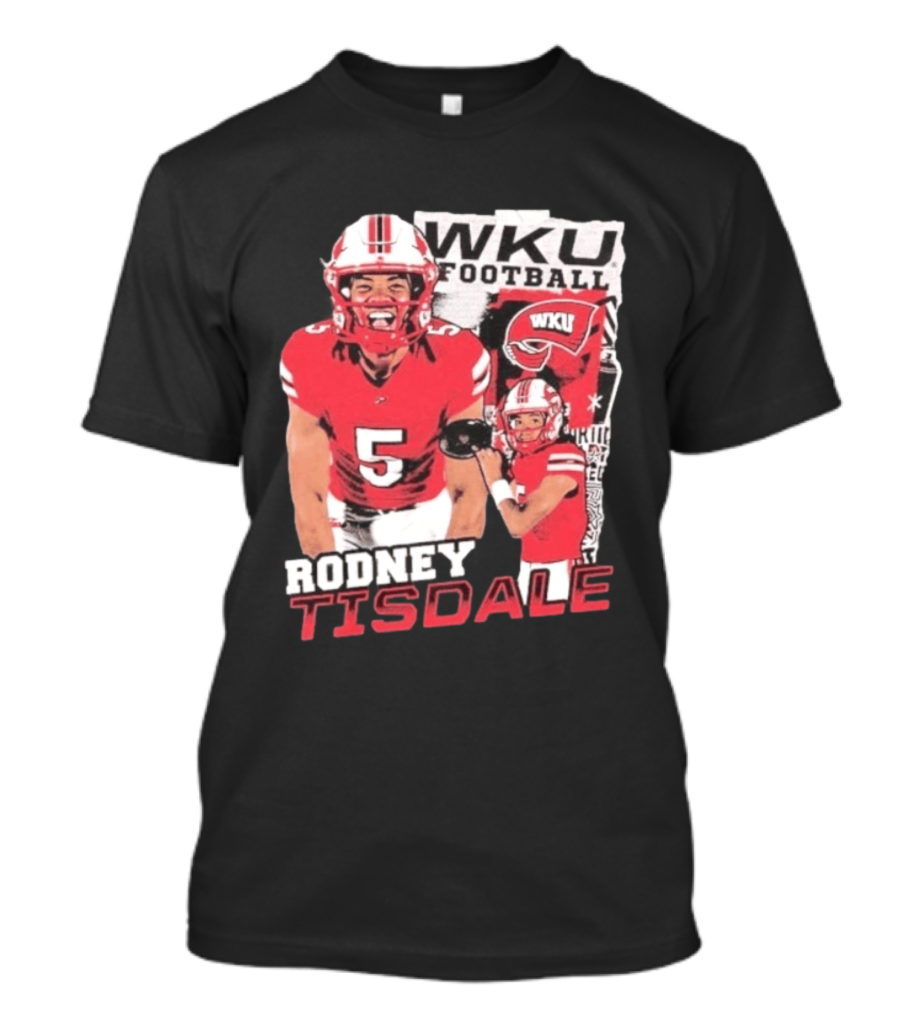 Rodney Tisdale WKU Football Western Kentucky Hilltoppers T-Shirt