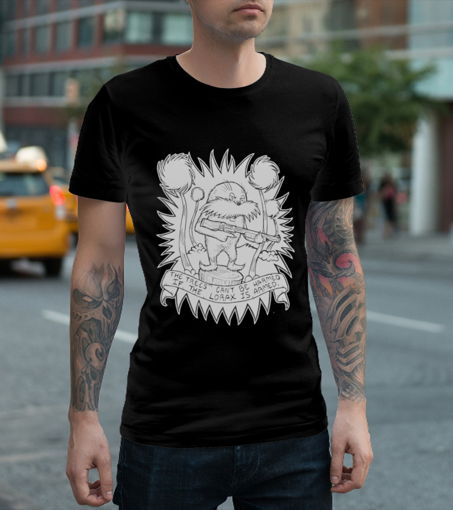 Lorax Shotgun Dr Seuss Trees Mashup T-Shirt
