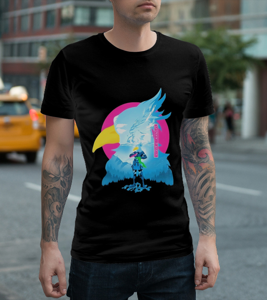Shangri La Frontier Sunraku Eagle Art Gaming Manga Fantasy T-Shirt