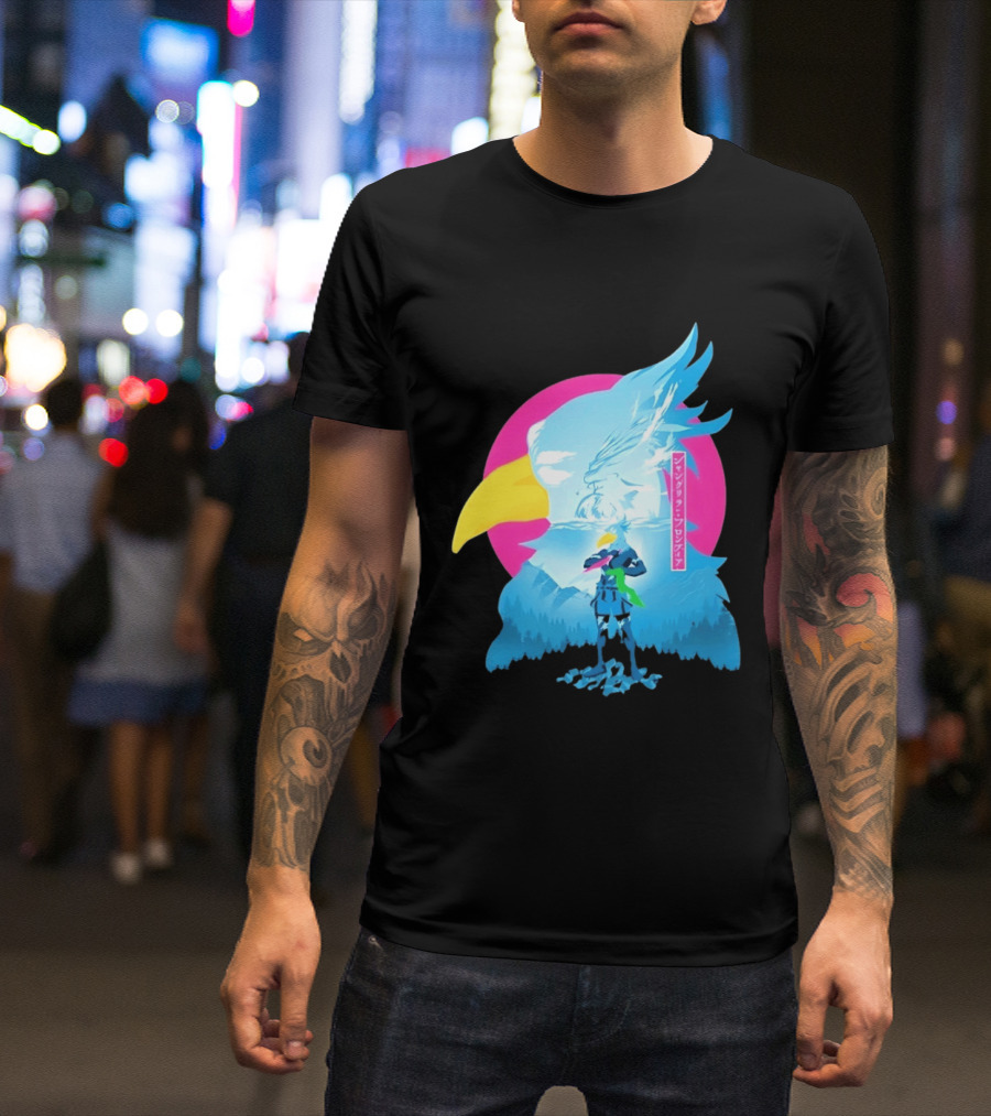Shangri La Frontier Sunraku Eagle Art Gaming Manga Fantasy T-Shirt