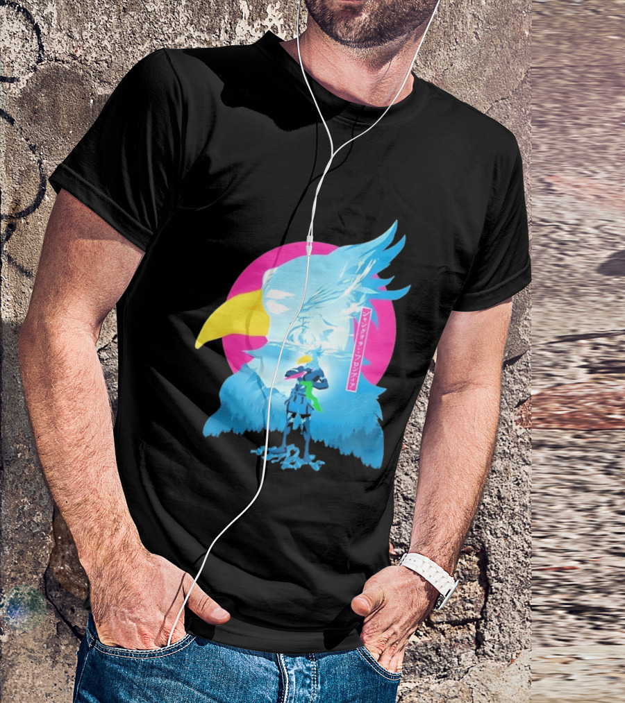Shangri La Frontier Sunraku Eagle Art Gaming Manga Fantasy T-Shirt