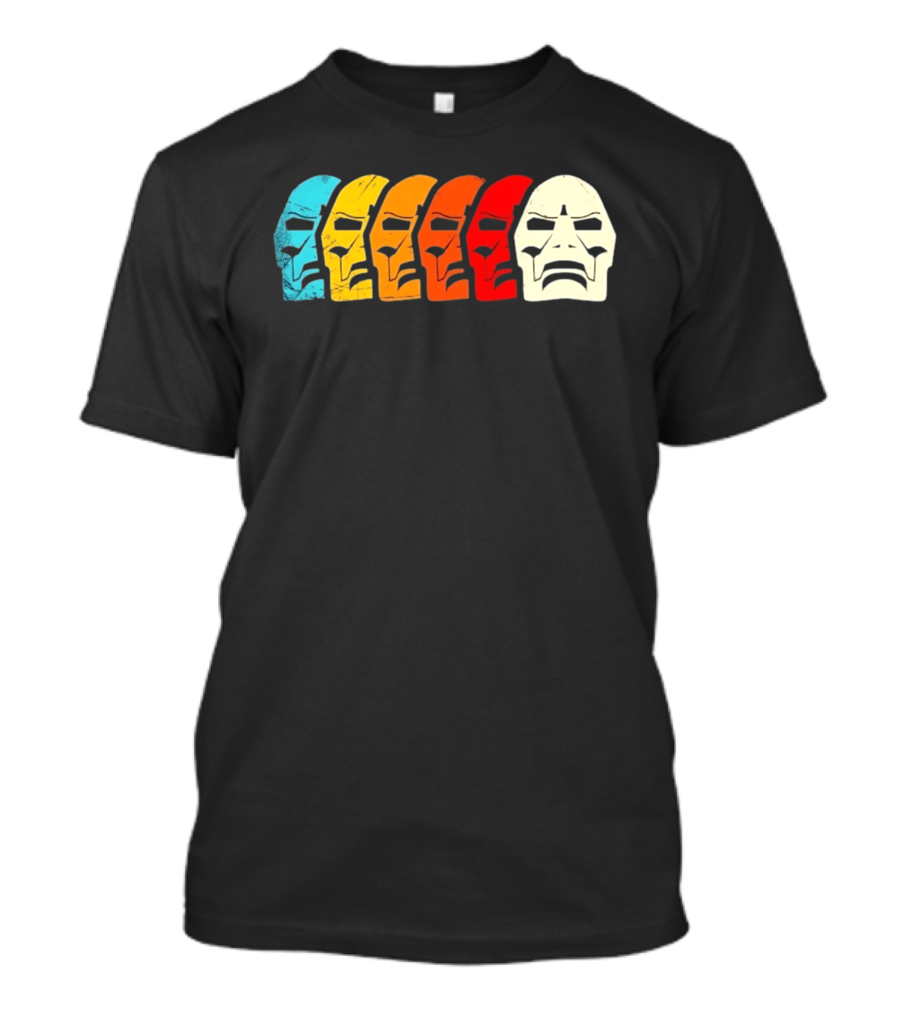 MF Doom Mask Multicolor Hip Hop Rap T-Shirt