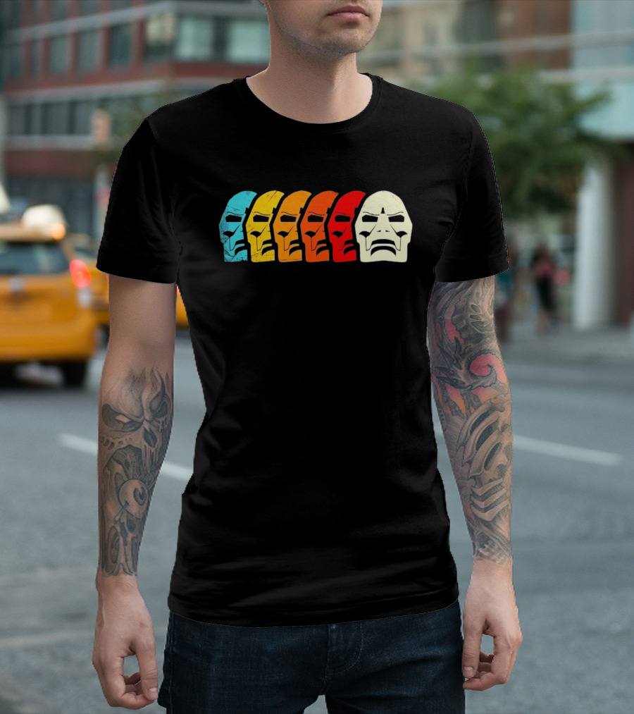 MF Doom Mask Multicolor Hip Hop Rap T-Shirt