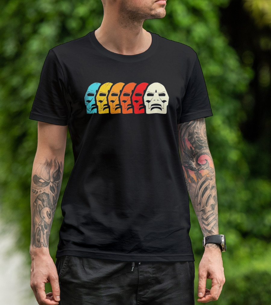 MF Doom Mask Multicolor Hip Hop Rap T-Shirt