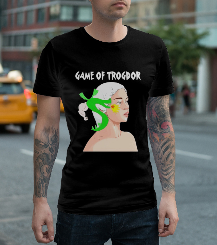 Game Of Trogdor Dragon And Woman T-Shirt