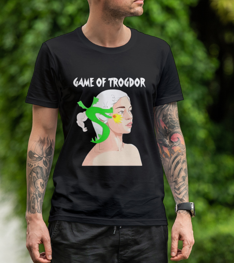Game Of Trogdor Dragon And Woman T-Shirt