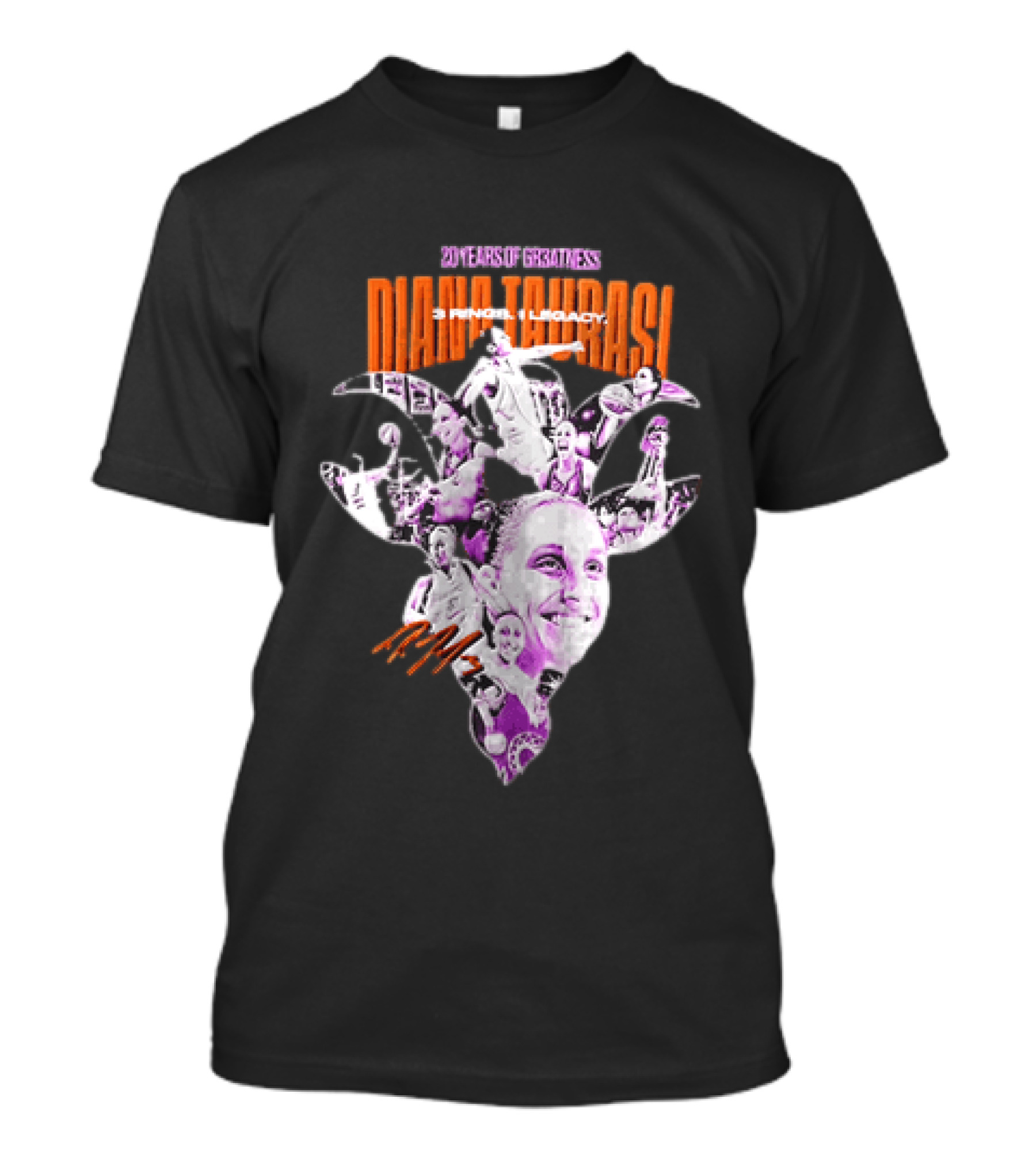 20 Years Of Greatness Diana Taurasi 3 Rings Legacy T-Shirt