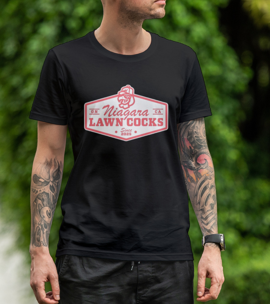 ON Niagara Lawn Cocks CA Since 2025 Rooster T-Shirt