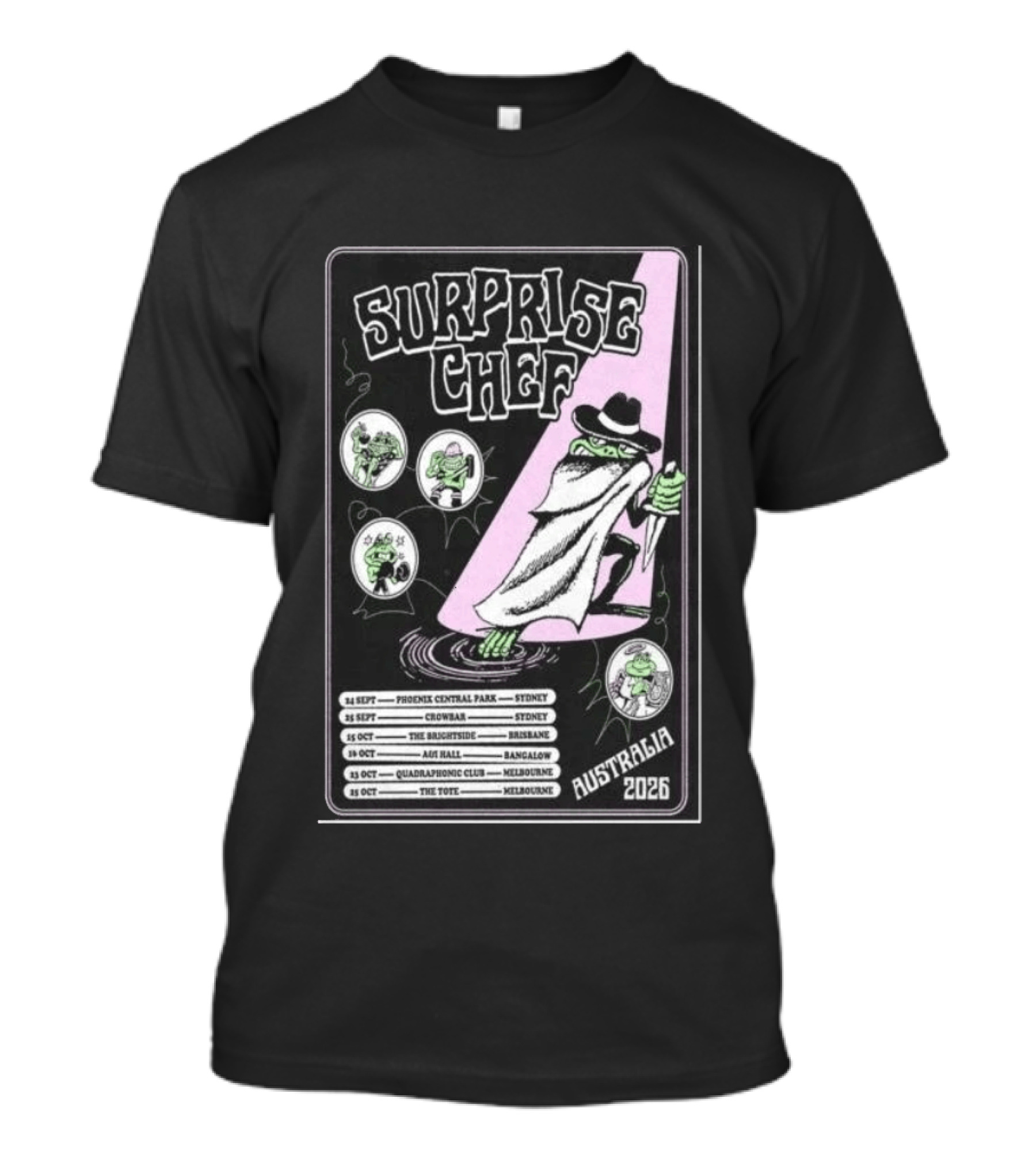 Surprise Chef Australia Tour 2026 The Brightside Brisbane Oct 15 Show T-Shirt