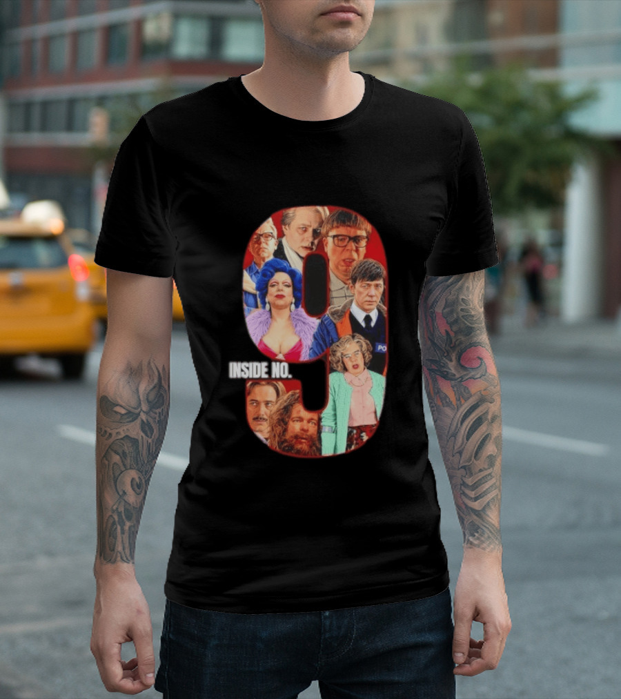 Inside No 9 TV Series Collage Reece Shearsmith Character Compilation T-Shirt