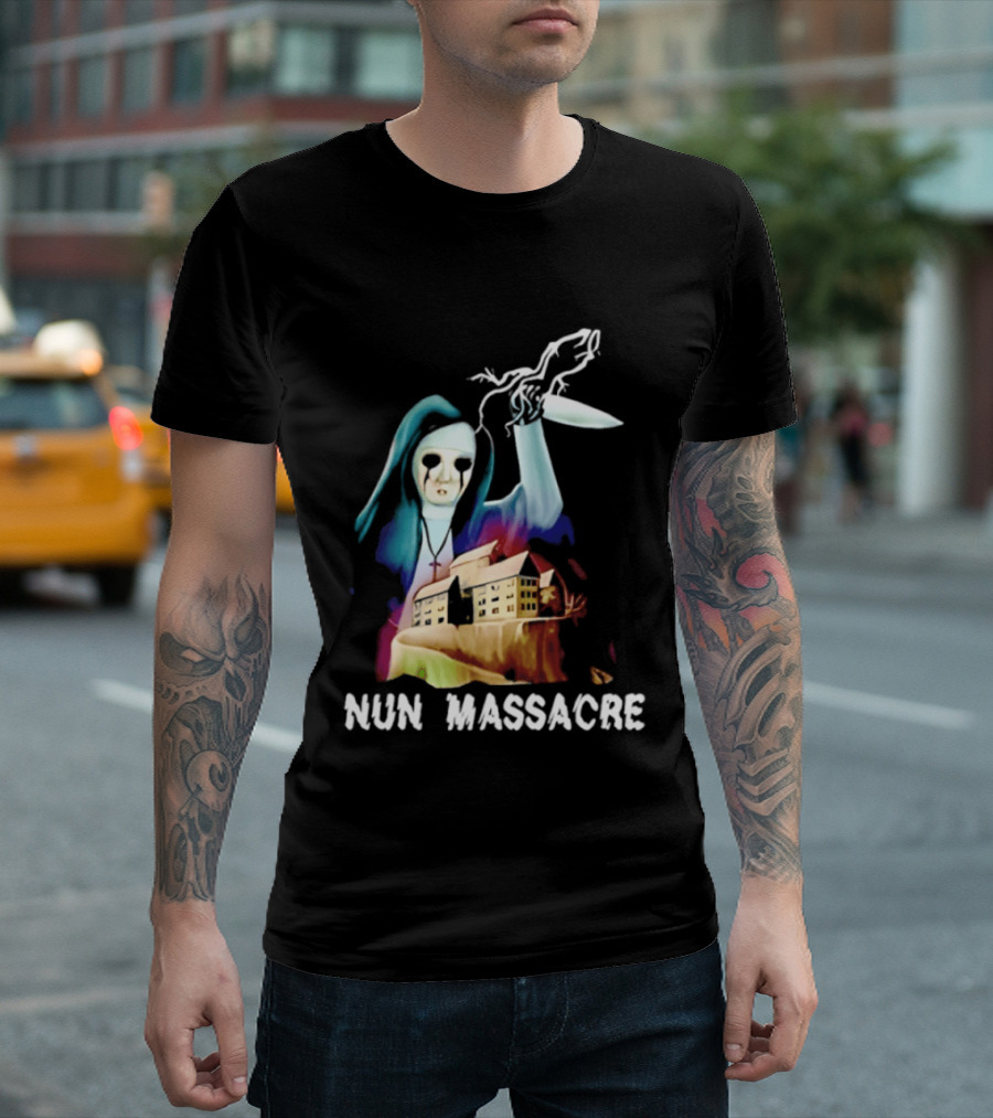 Nun Massacre Horror Game Puppet Combo Slasher T-Shirt